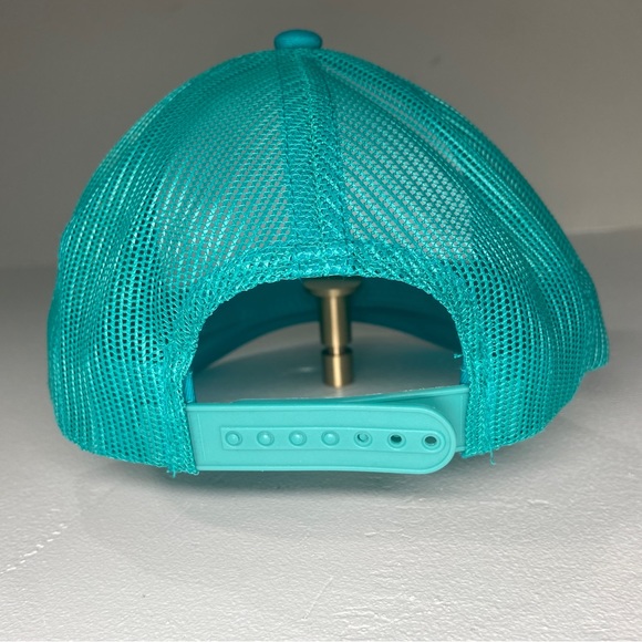 Bass Pro Shops Trucker Hat Trucker Fishing Mesh Cap Snapback Aqua Blue One Size - Picture 6 of 14